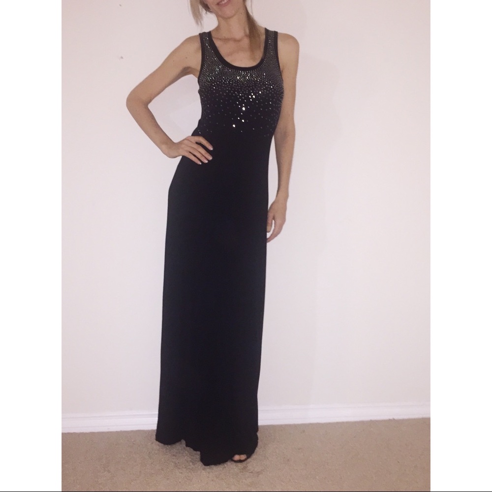 Black evening gown